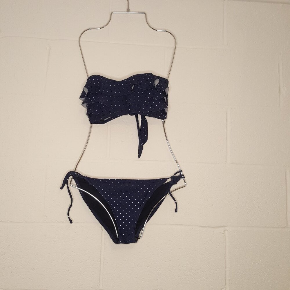 Navy Polka Dot Bikini